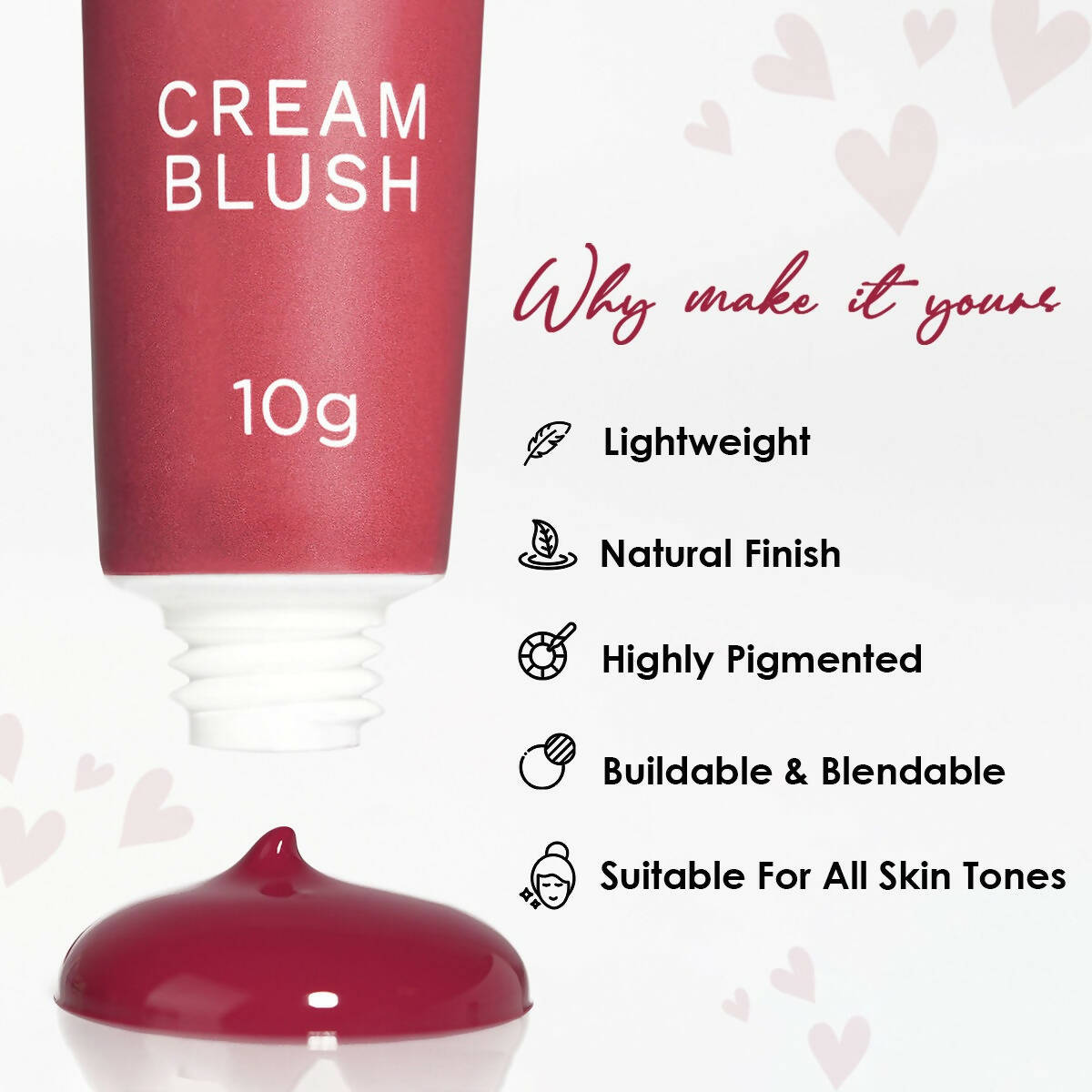 Insight Cosmetics Super Stay Cream Blush - Apricot Jelly - Swadesiicart