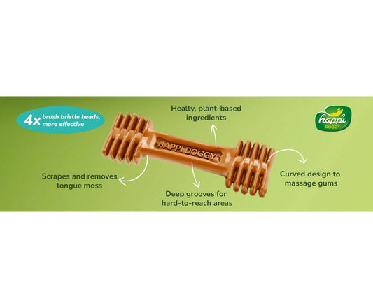 Happi Doggy Dental Chew Care Hip & Joint Support Rosehip & Okra - Swadesiicart