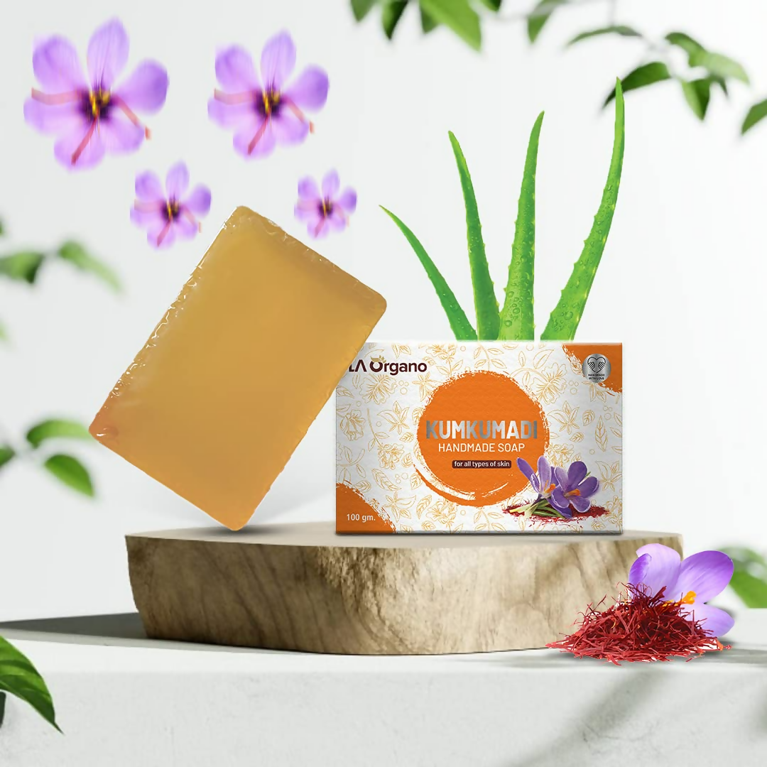 LA Organo Kumkumadi Handmade Natural Bath Soap | Swadesiicart
