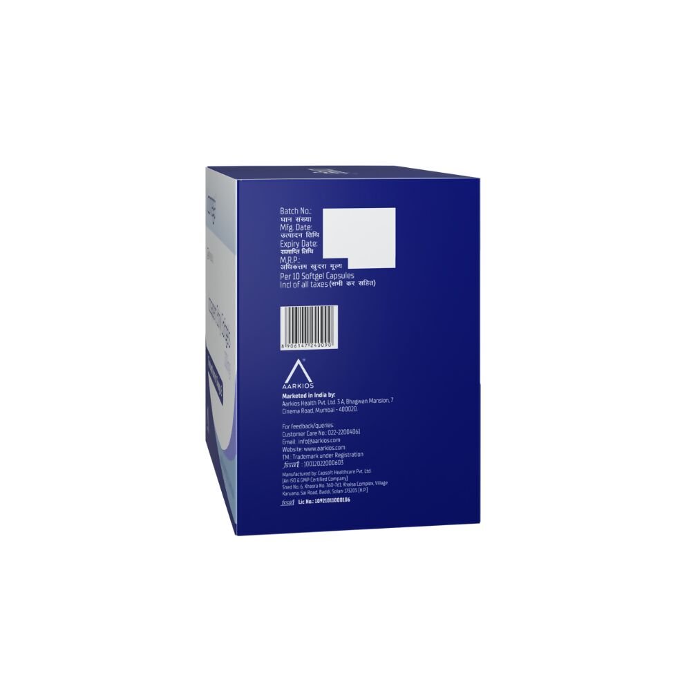 Aarkios Icomega ( Icosapent Ethyl Softgels 1000mg ) - Swadesiicart