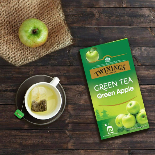 Twinings Green Tea Green Apple Teabags - Swadesiicart