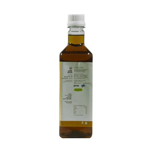 Pure & Sure Organic Cold Pressed Sesame Oil - Swadesiicart