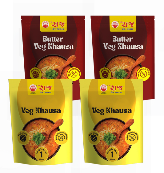 4 Khausa combo (2 Regular & 2 Butter)