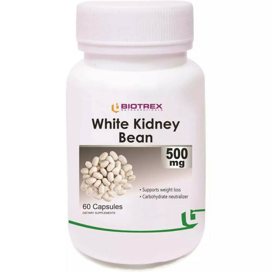 Biotrex White Kidney Bean Extract 500mg Capsules | Swadesiicart