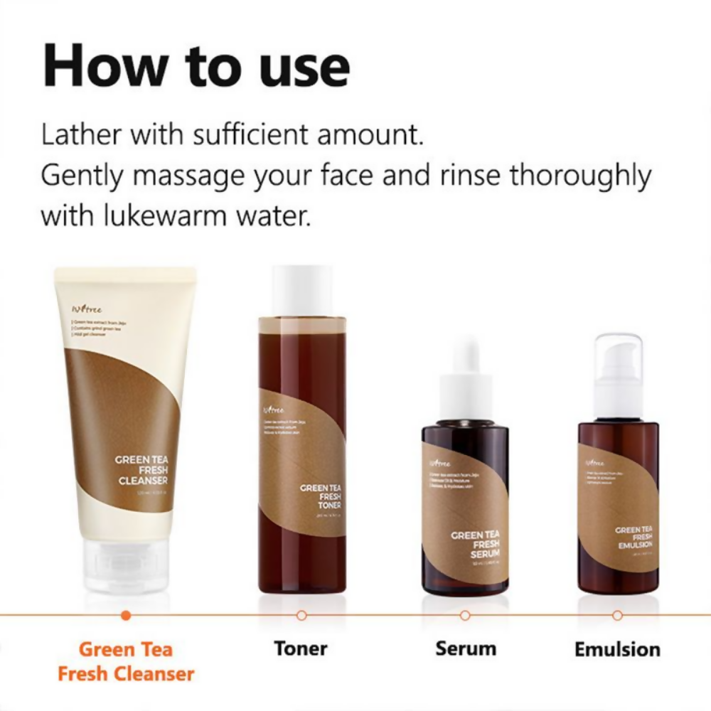 Isntree Green Tea Fresh Cleanser - Swadesiicart