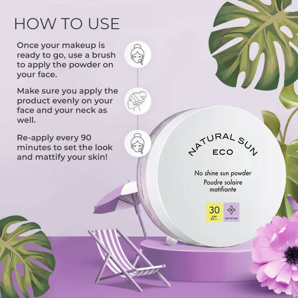The Face Shop Natural Sun Eco No Shine Sun Powder SPF 30 - Korean Skincare | Swadesiicart