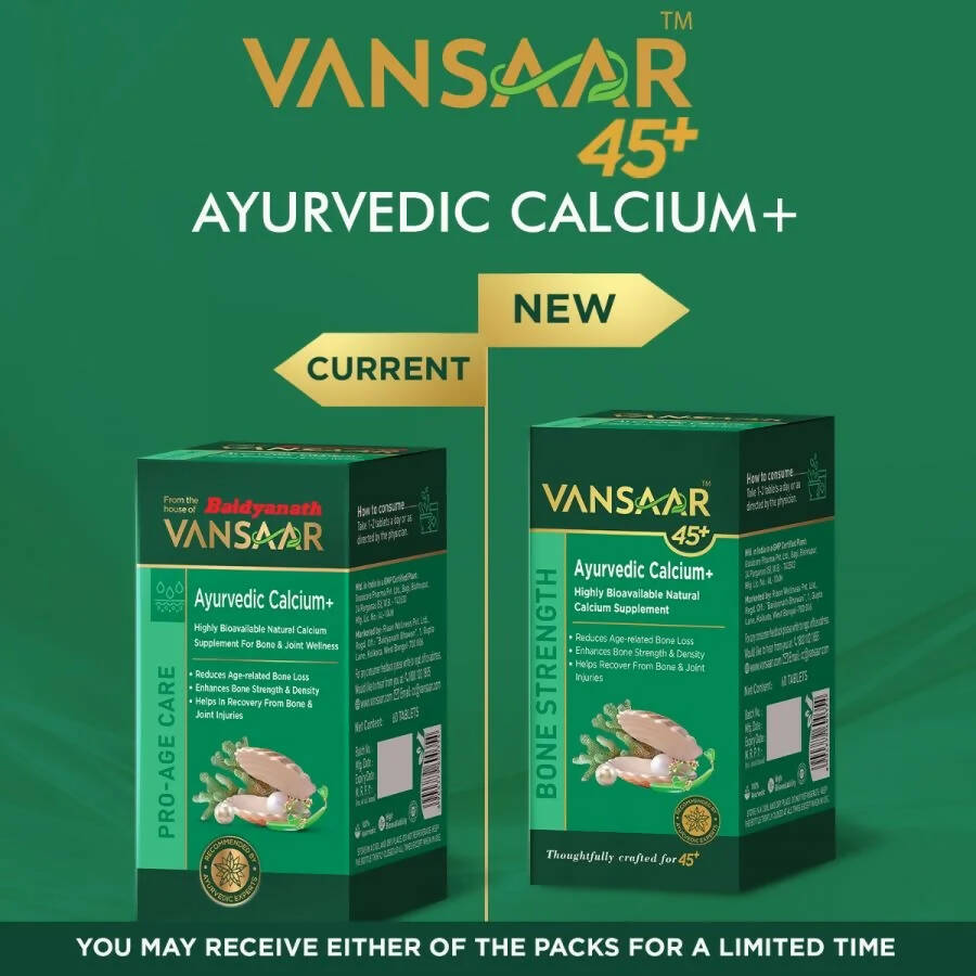 Vansaar 45 + Ayurvedic Calcium+ Tablets | Swadesiicart