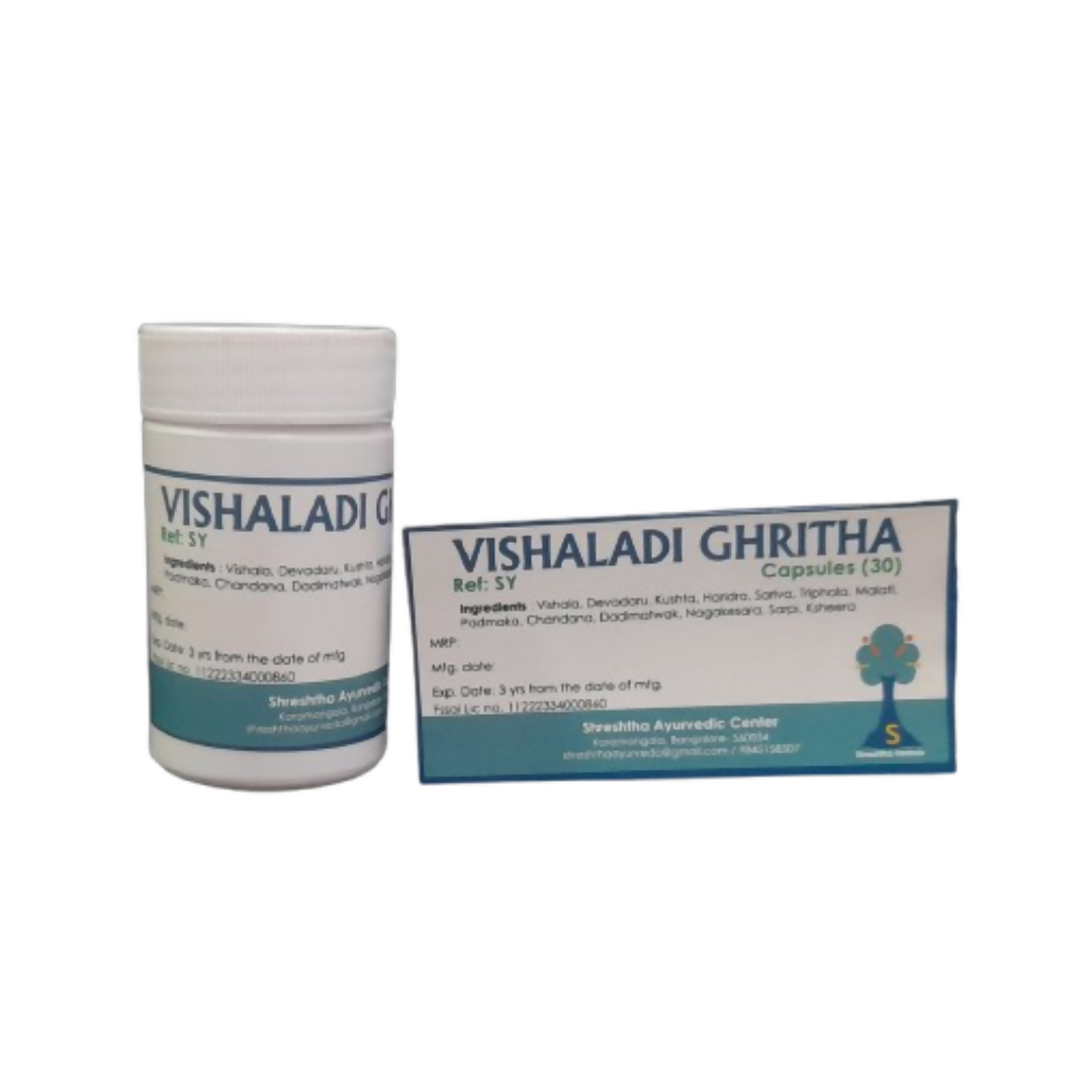Shreshtha Herbals Vishaladi Gritha Capsules | Swadesiicart