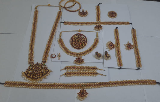 Elite Trading Heavy Boll Bharatnatyam Dance Jewellery Set - Swadesiicart