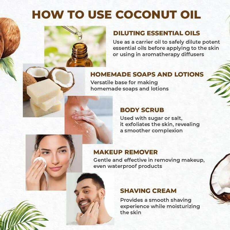 The Organic Forest Cold Pressed Coconut Oil - Swadesiicart