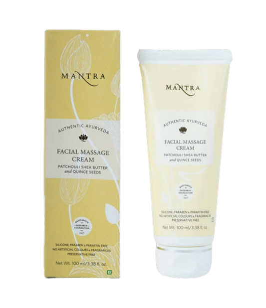 Mantra Herbal Facial Massage Cream Patchouli Shea Butter and Quince Seeds - Ayurvedant Pvt. Ltd.