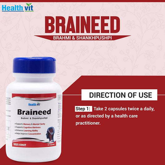 Healthvit Braineed Capsules - Swadesiicart