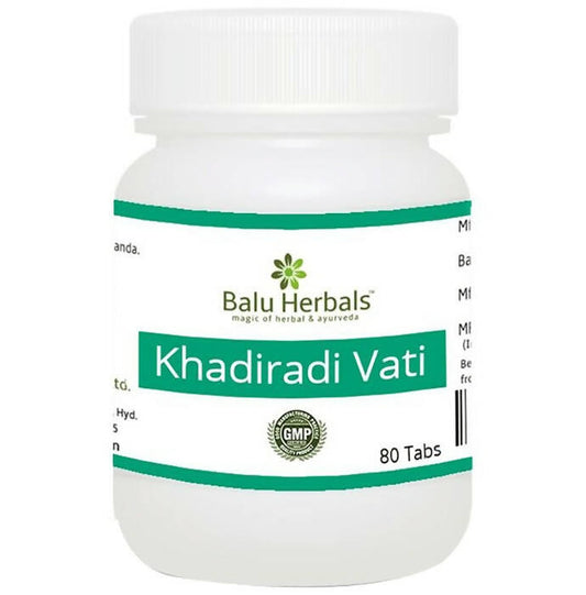 Balu Herbals Khadiradi Vati Tablets - Balu Herbals
