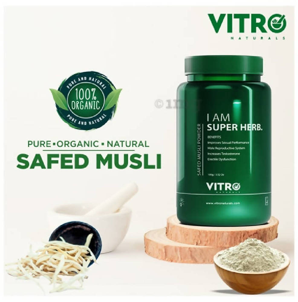 Vitro Naturals I Am Super Herb Safed Musli Powder | Swadesiicart