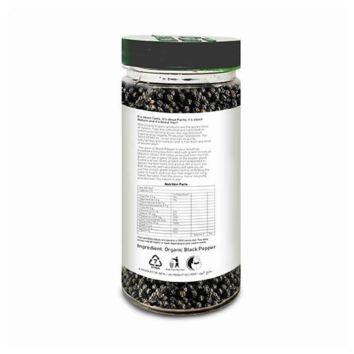 Nature Land Organics Black Pepper (kali Mirch) - Swadesiicart