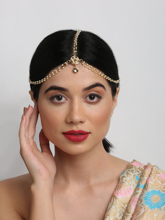 Kundan Matha Patti - Ruby Raang | Swadesiicart