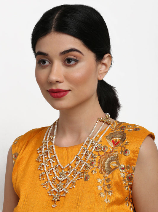 Kundan Neckpiece - Ruby Raang | Swadesiicart