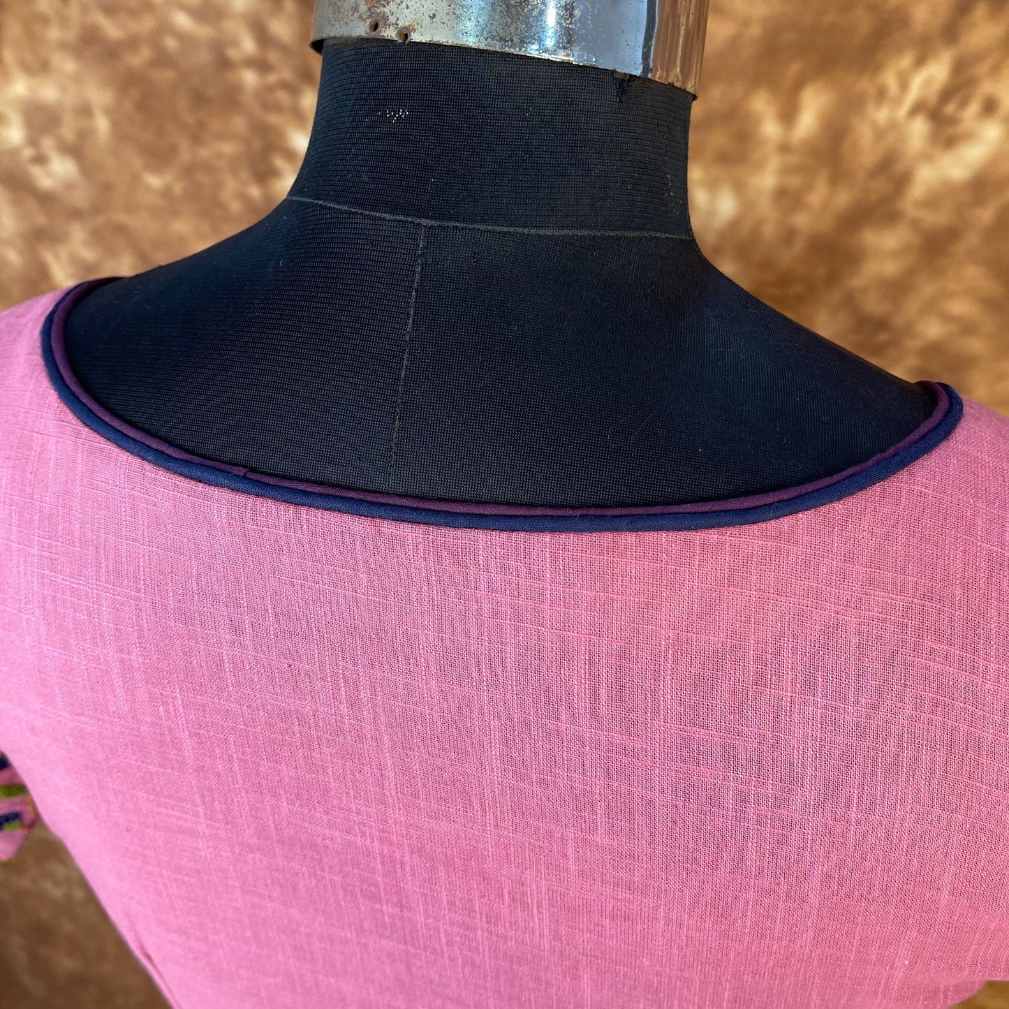 Candy Floss Desire Pink Coloured Slub Cotton Ready to Wear Blouse - kapda Tailor | Swadesiicart