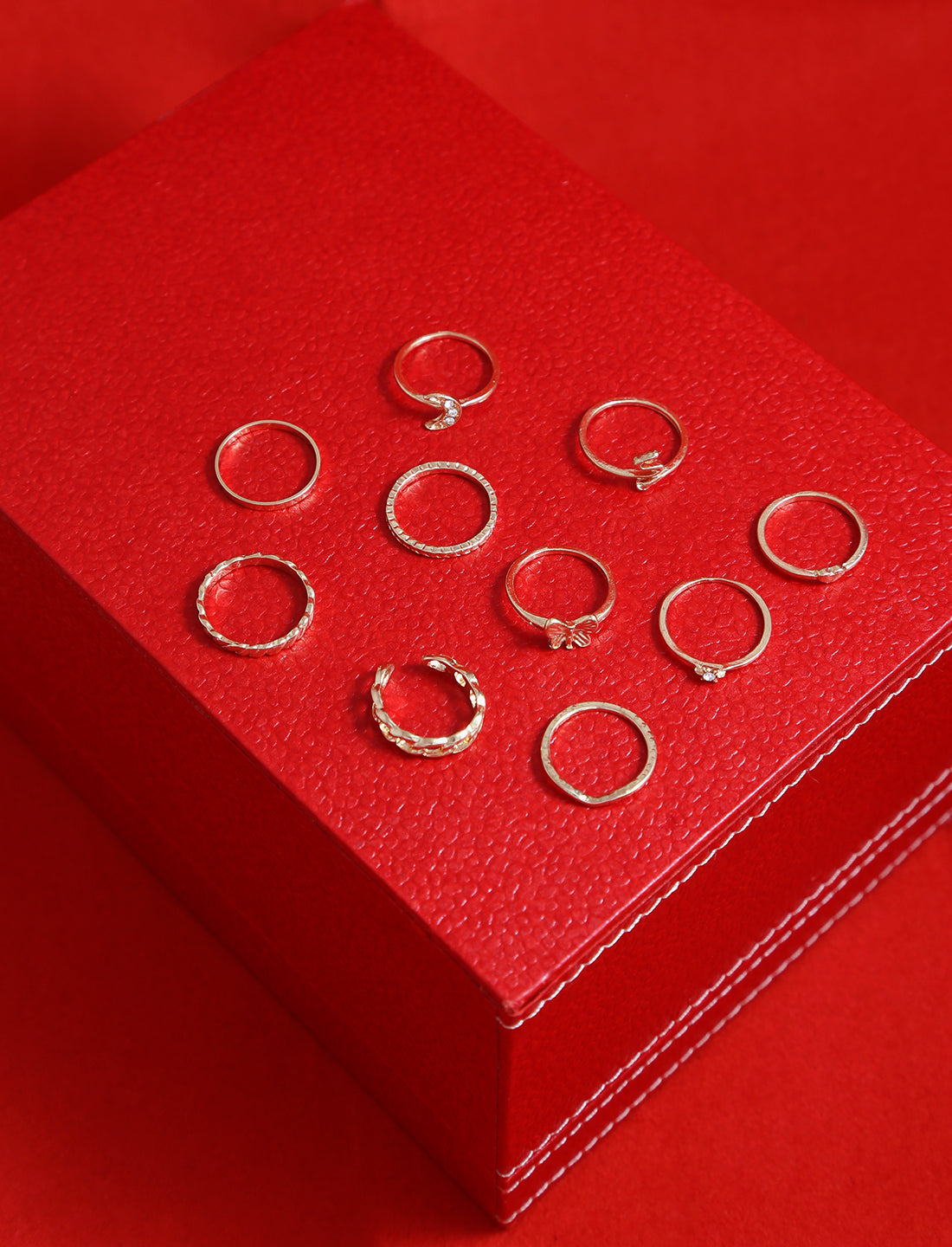Silver-Plated Alloy Stylish Contemporary Stackable Ring - The Pari | Swadesiicart