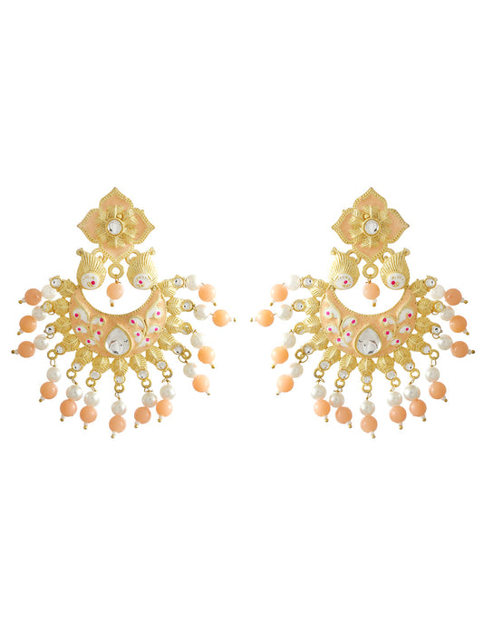 Silver-Plated Alloy Silver Round Earrings - The Pari - The Pari - Dinesh Associates