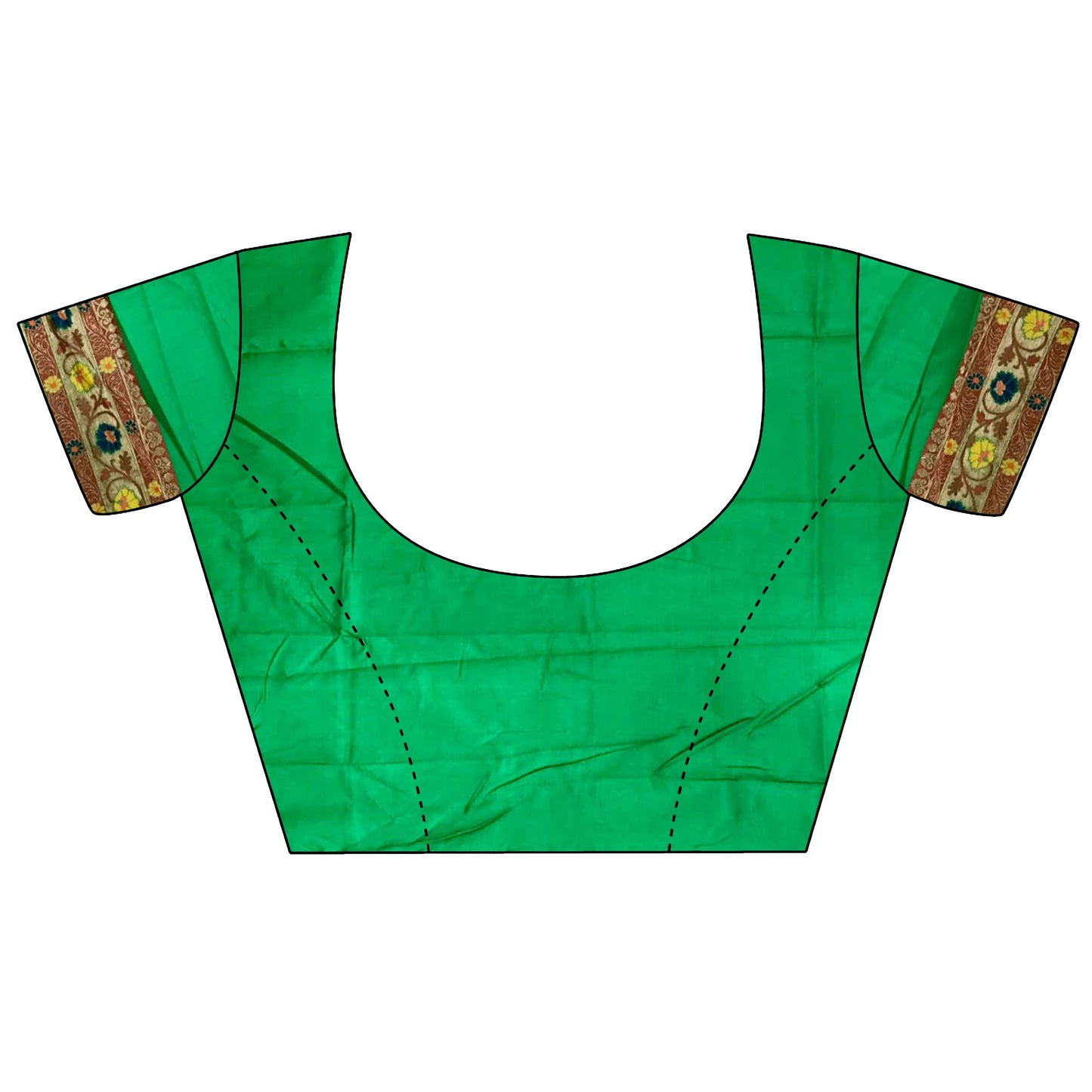 Joban Fashion Green Banarasi Soft Silk Woven Saree | Swadesiicart