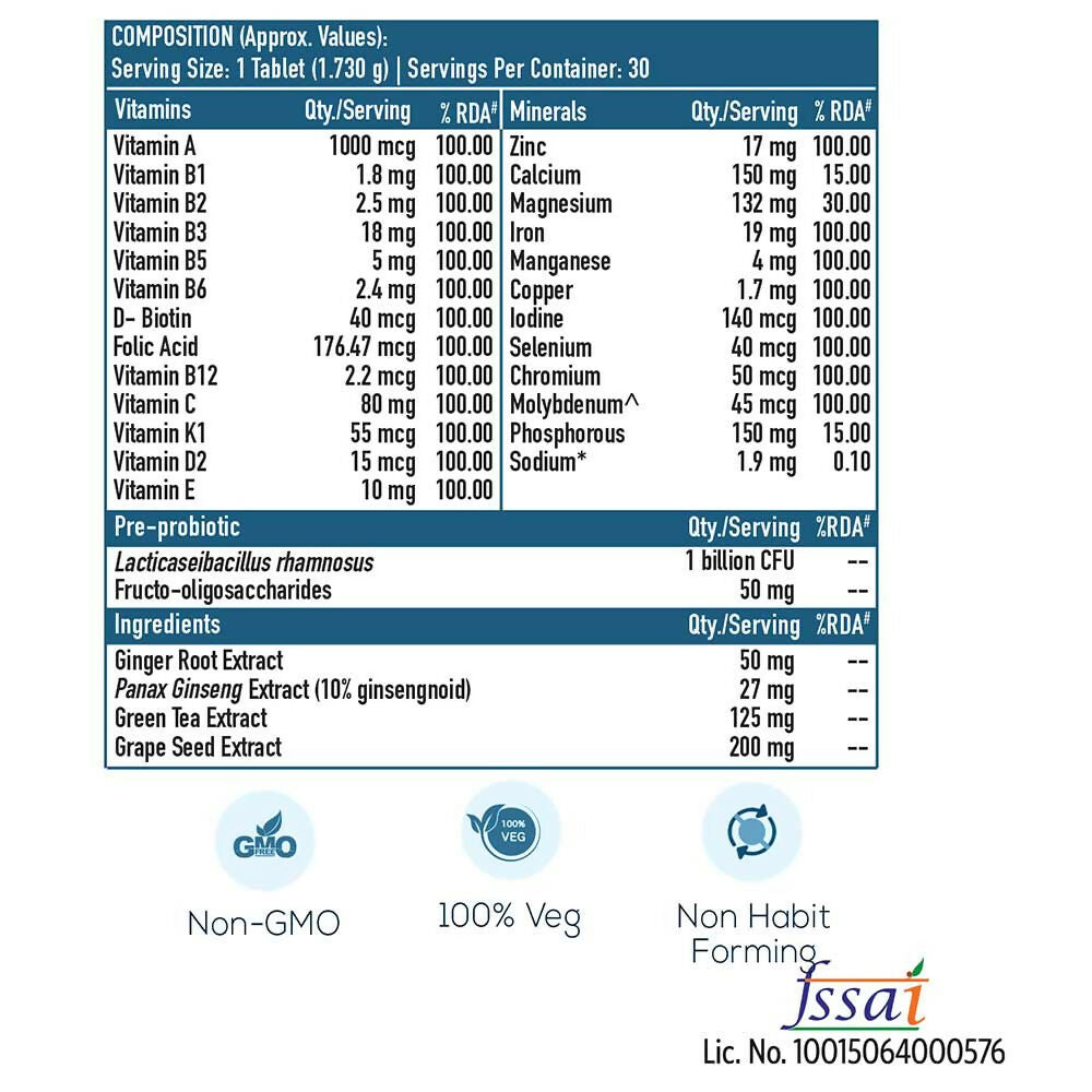 HK Vitals Multivitamin Plus Men Tablets - Swadesiicart