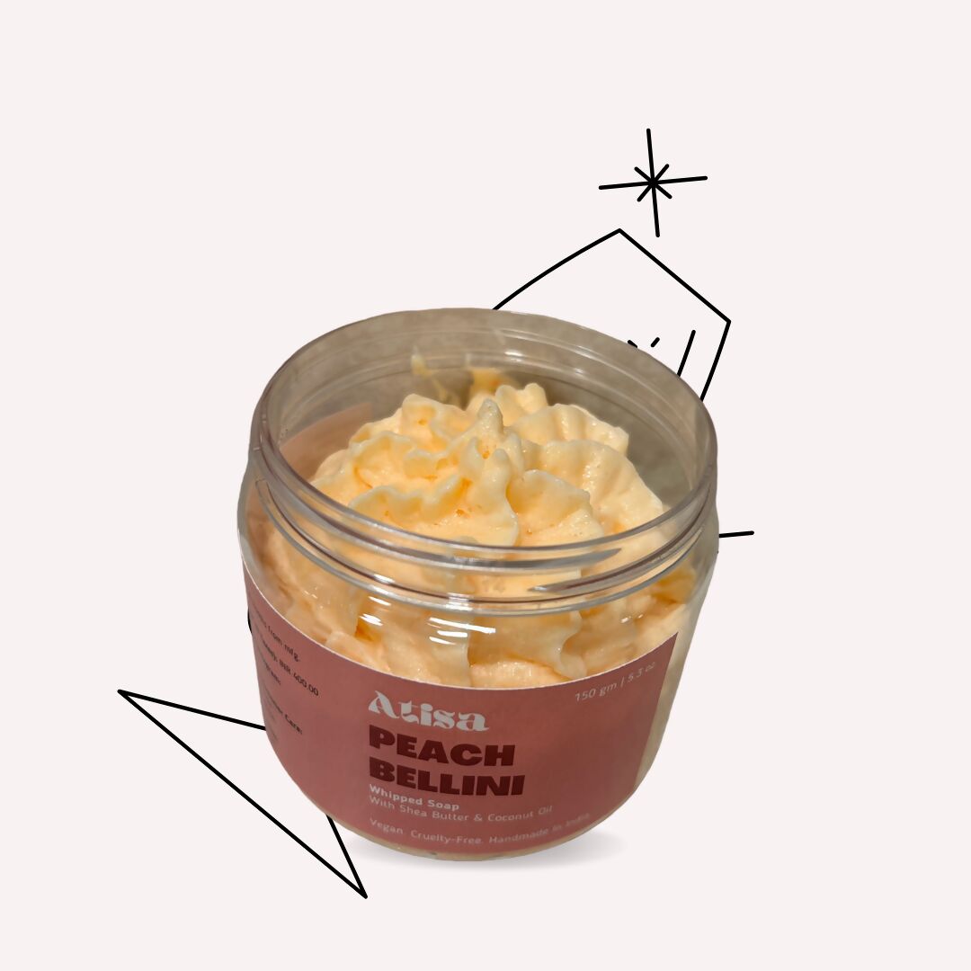 Atisa Peach Bellini Whipped Soap | Swadesiicart