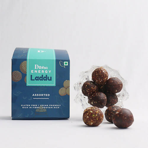 Dibha Assorted Laddu (Sugar-Free, Gluten-Free, 100% Natural, Vegan)