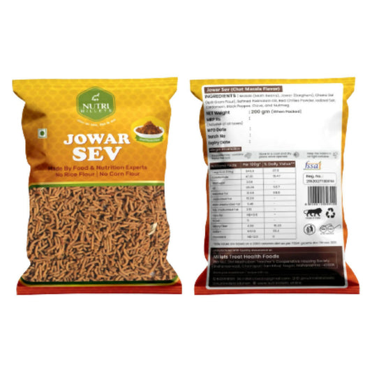 NutriMillets Jowar Sev - Red Masala Flavor - Millets Treat Health Foods