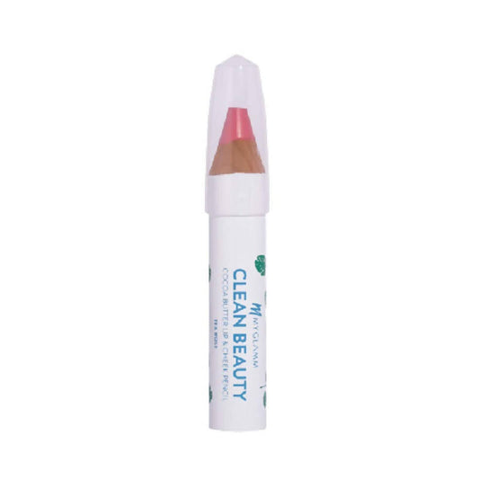 MYGLAMM Clean Beauty Cocoa Butter Lip & Cheek Pencil - Tea Rose - Swadesiicart