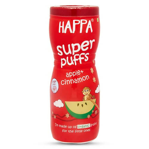 Happa Multigrain Apple & Cinnamon Melts Super Puffs (8 Months+) - Nascens Enterprises Pvt Ltd.