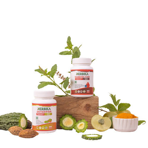 Herbika Detoxifier + Diabetes Care Capsules | Swadesiicart