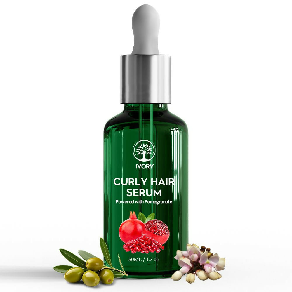 Ivory Natural Curly Hair Serum For Smooth Even Curls And Silky | Swadesiicart