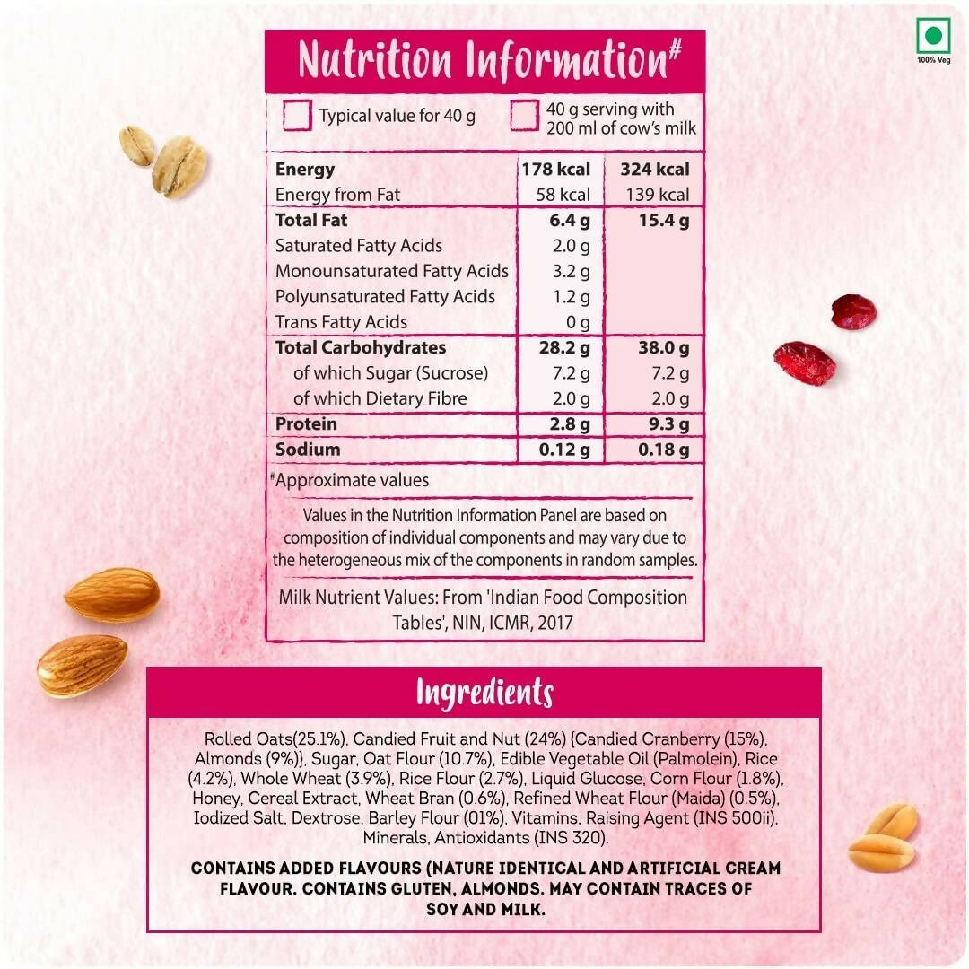 Kellogg's Crunchy Granola Almonds & Cranberries - Swadesiicart