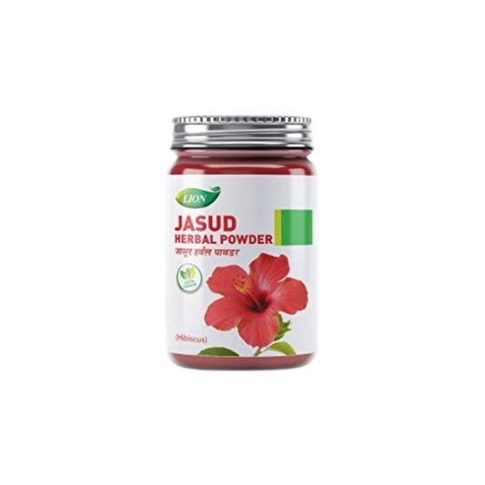 Lion Ayurveda Hibiscus (Jasud) Herbal Powder with Malshuddhi Vati | Swadesiicart