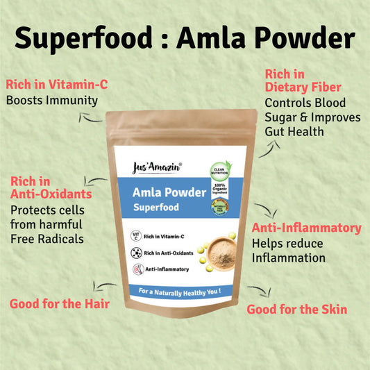 Jus Amazin Amla Powder Superfood | Swadesiicart