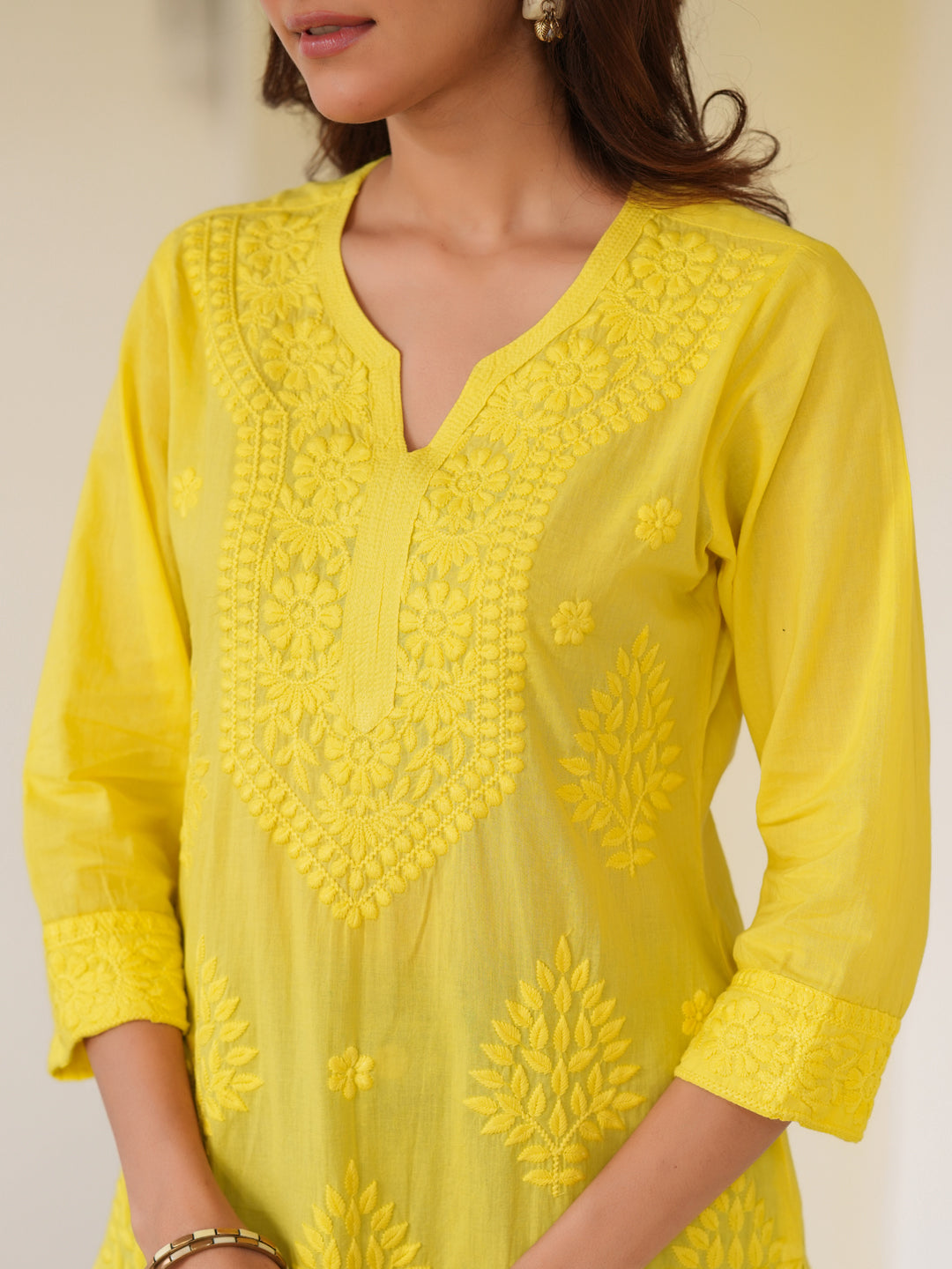 Janasya Bright Cotton Ombre Straight Kurta | Swadesiicart