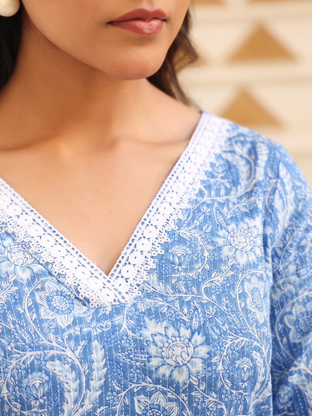 Janasya Bright Cotton Kalamkari Straight Kurta Set | Swadesiicart