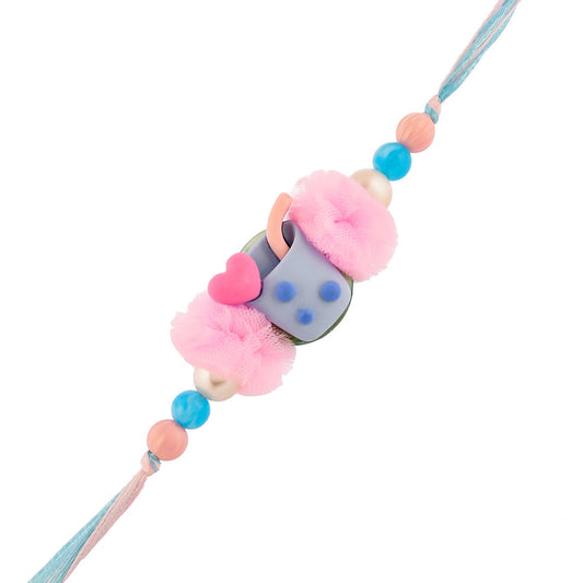 trueBrowns X Voylla Colourful Monkey Face Beaded Kids Rakhi For Kids | Swadesiicart