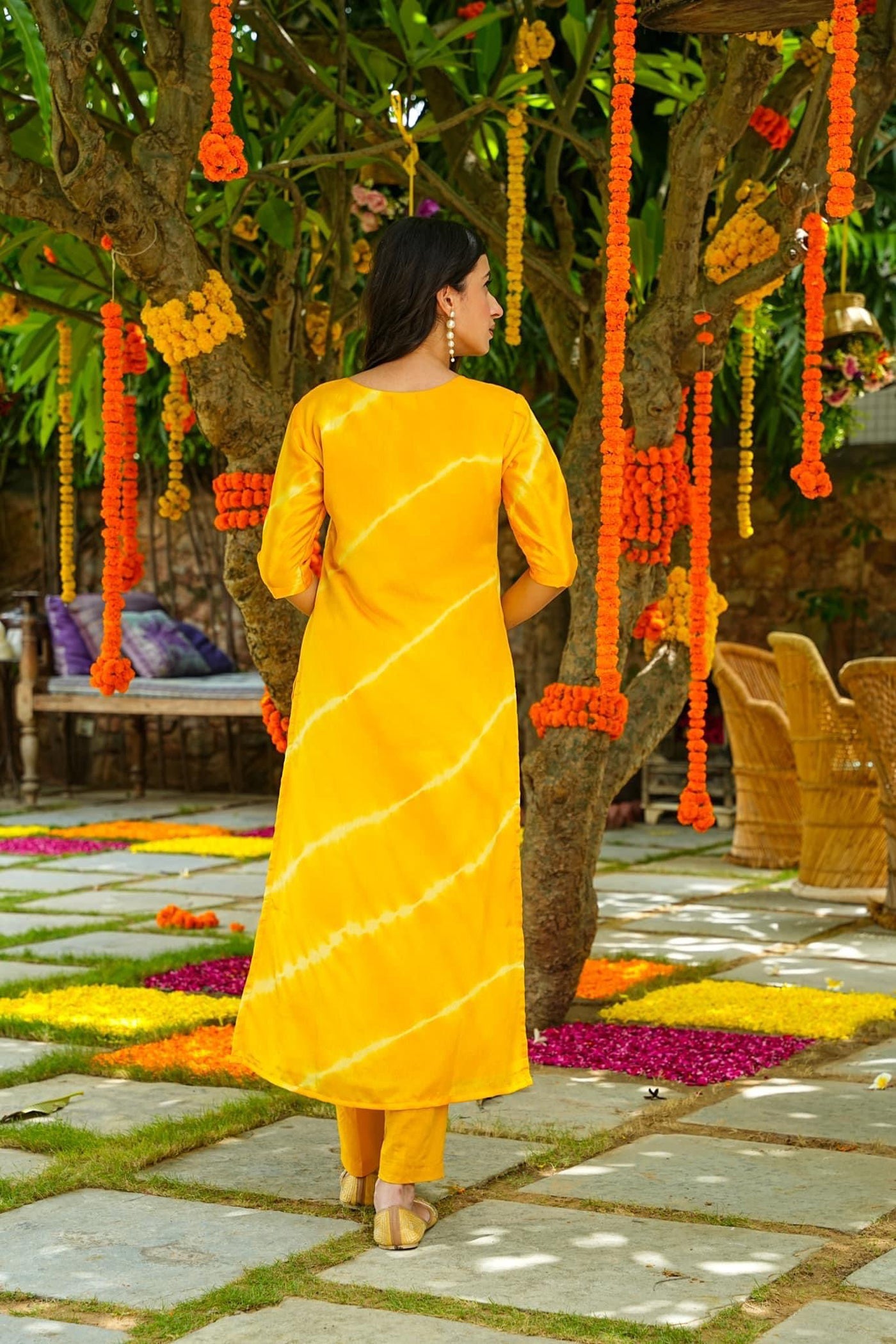 Jyoti Fashion Women's Yellow Pure Muslin Heavy Digital Printed Kurta Set