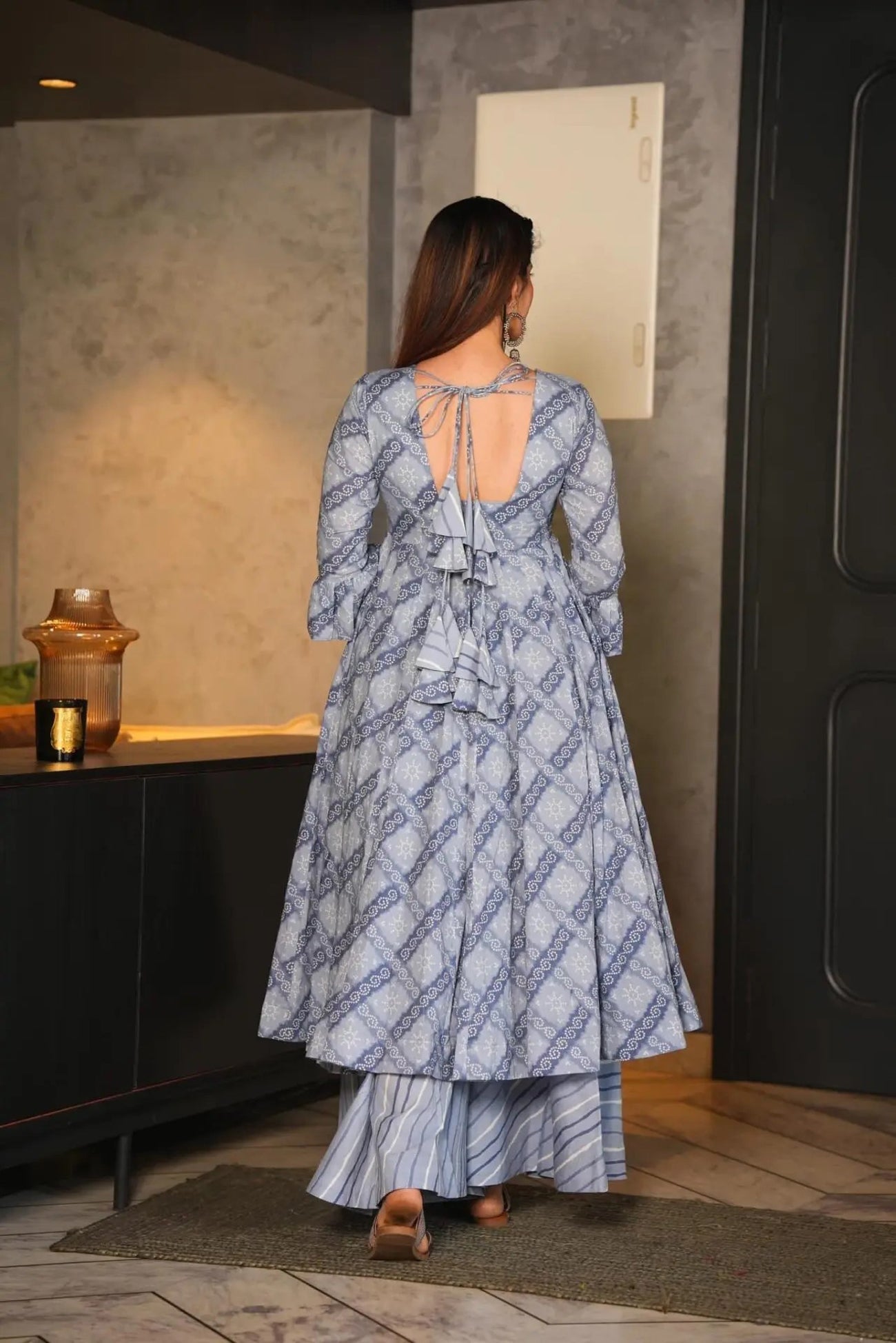 Jyoti Fashion Women's Grey Cotton Silk Heavy Digital Printed Kurta Set | Swadesiicart