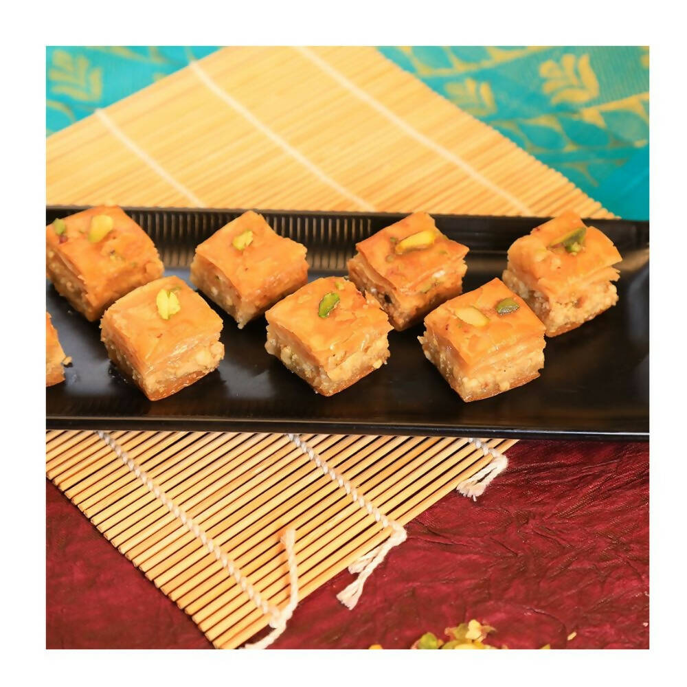 Olive Mithai Almond Square Baklawa | Swadesiicart