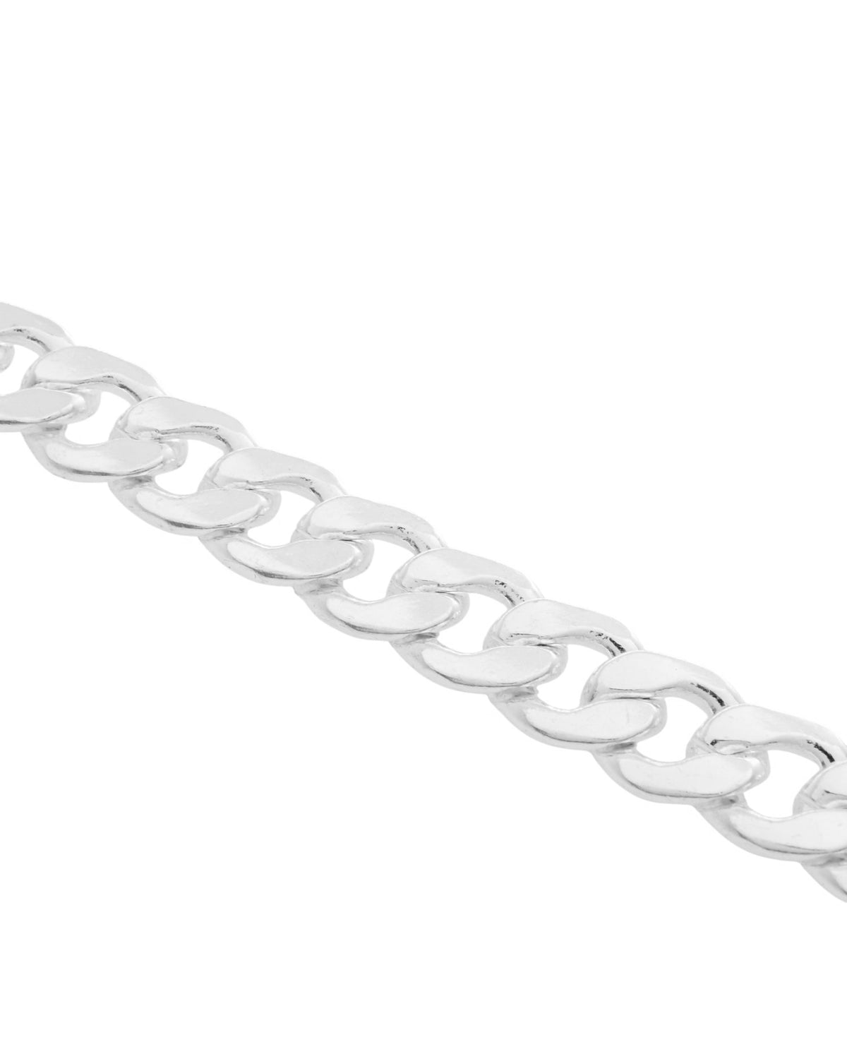 Jewels Nest Stylish Silver-Plated Chain Bracelet