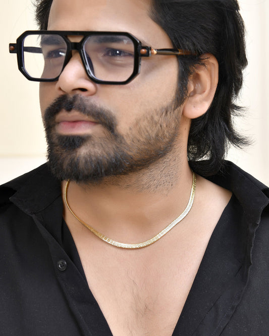 Jewels Nest Premium Gold-Polished Snake Chain