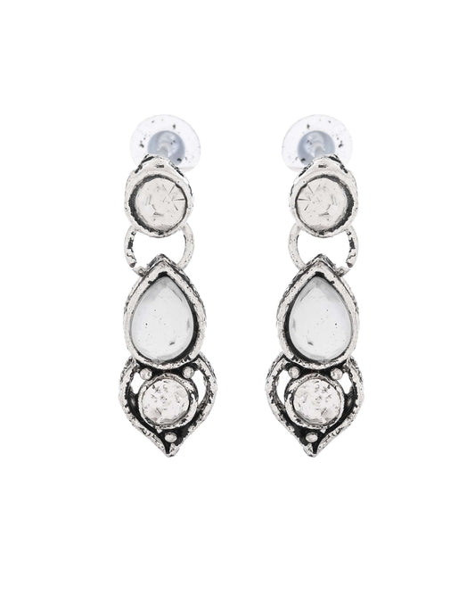 Jewels Nest Oxidised Silver-Plated Bridal Choker Jewellery Set
