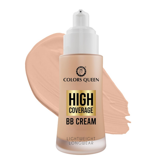 Colors Queen High Coverage BB Cream Foundation - White Ivory | Swadesiicart
