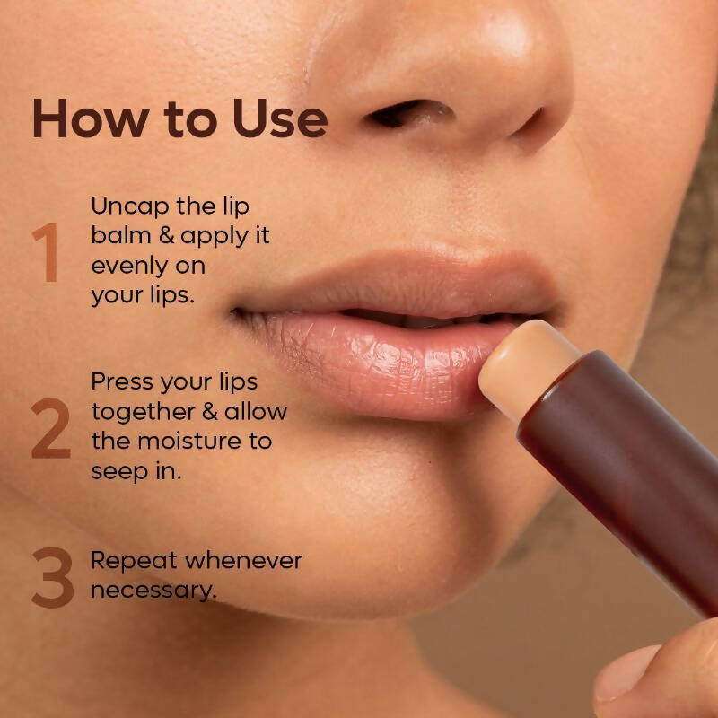 mCaffeine Choco Lip Balm With SPF 20 - Swadesiicart