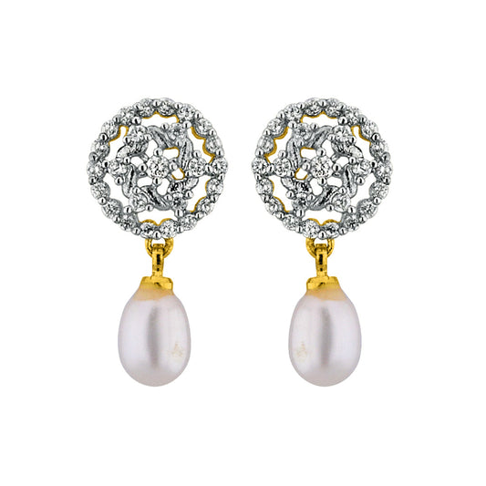 J Pearls Cheerful Pearl Drop Earrings - Real Pearl Jewelry | Swadesiicart