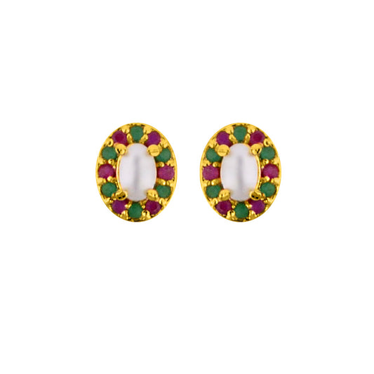 J Pearls Amaze Earrings - Real Pearl Jewelry | Swadesiicart