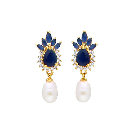 J Pearls Jaze Pearl Earrings - Real Pearl Jewelry | Swadesiicart
